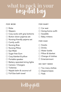 What To Pack In Your Hospital Bag Everything I Packed As A New Mom